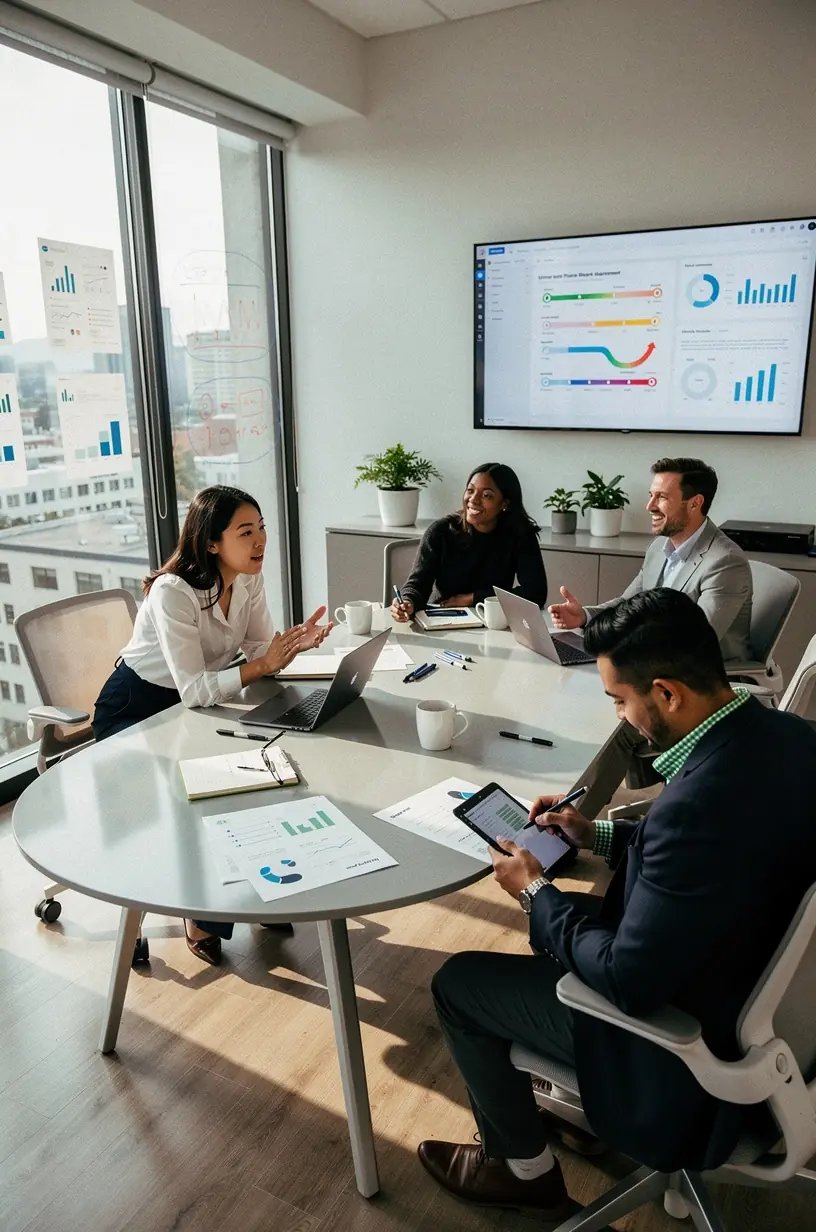 Professional team collaboration